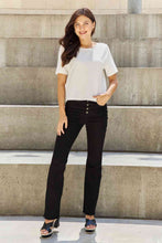 Load image into Gallery viewer, And The Why Pearly White Full Size Criss Cross Pearl Detail Open Back T-Shirt