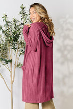 Load image into Gallery viewer, Basic Bae Full Size Ribbed Open Front Long Sleeve Cardigan