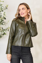 Load image into Gallery viewer, Mock Neck Zip Up Jacket