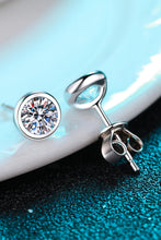 Load image into Gallery viewer, Moissanite Round-Shaped Stud Earrings