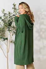 Load image into Gallery viewer, Basic Bae Full Size Ribbed Open Front Long Sleeve Cardigan
