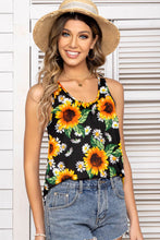 Load image into Gallery viewer, Floral Scoop Neck Tank Top