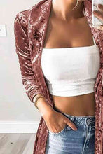 Load image into Gallery viewer, Open Front Long Sleeve Longline Cardigan