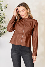 Load image into Gallery viewer, Mock Neck Zip Up Jacket