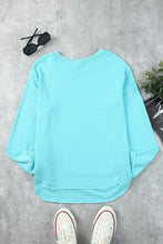 Load image into Gallery viewer, Side Slit Drop Shoulder Sweatshirt