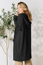 Load image into Gallery viewer, Basic Bae Full Size Ribbed Open Front Long Sleeve Cardigan