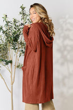 Load image into Gallery viewer, Basic Bae Full Size Ribbed Open Front Long Sleeve Cardigan