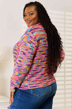Load image into Gallery viewer, Woven Right V-Neck Long Sleeve Cardigan