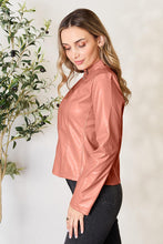 Load image into Gallery viewer, Mock Neck Zip Up Jacket