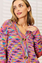 Load image into Gallery viewer, Woven Right V-Neck Long Sleeve Cardigan