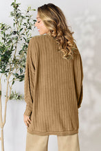 Load image into Gallery viewer, Basic Bae Full Size Ribbed Cocoon Cardigan