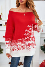 Load image into Gallery viewer, Off-Shoulder Long Sleeve Sweater