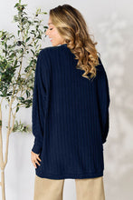 Load image into Gallery viewer, Basic Bae Full Size Ribbed Cocoon Cardigan