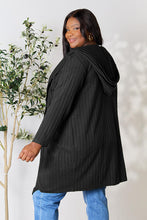 Load image into Gallery viewer, Basic Bae Full Size Ribbed Open Front Long Sleeve Cardigan