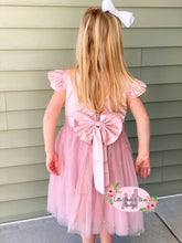 Load image into Gallery viewer, Fancy Pink Pearl Tulle Dress