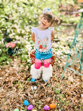 Load image into Gallery viewer, Floral Bunny Teal Bummie Bunny Tail set (Removable Tail)