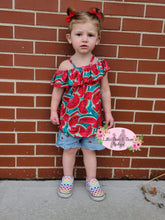 Load image into Gallery viewer, Watermelon Denim Set fruit