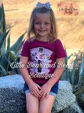 Load image into Gallery viewer, Mommy and Me Cranberry Floral Cross Top (Child)