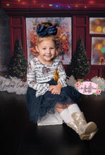 Load image into Gallery viewer, Away in a Manger Nativity Tulle Dress with Velvet Bow