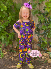 Load image into Gallery viewer, Little Halloween Boo Cat Alley Cat Romper