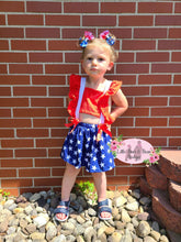 Load image into Gallery viewer, Stars Skirted Romper