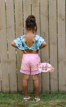 Load image into Gallery viewer, Butterfly Garden Lace Shorts Set