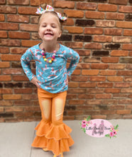 Load image into Gallery viewer, Double Wide Denim Belles- Orange