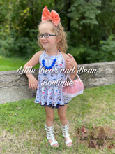Load image into Gallery viewer, Rainy Rainbow Halter Shortie Set