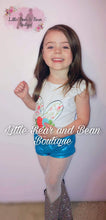 Load image into Gallery viewer, Floral Bunny Teal Bummie Bunny Tail set (Removable Tail)