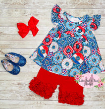 Load image into Gallery viewer, Star Spangled Donut Short Set