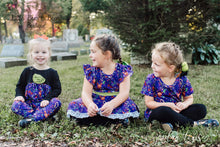 Load image into Gallery viewer, Purple Spooky Boo Bash Peplum Set