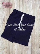 Load image into Gallery viewer, Cotton Drawstring Shorts Navy

