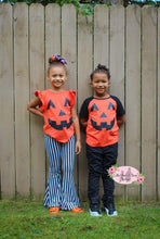 Load image into Gallery viewer, Pumpkin Stripe Belle Set