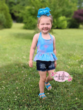 Load image into Gallery viewer, Sherbet Halter Denim Shorts Set