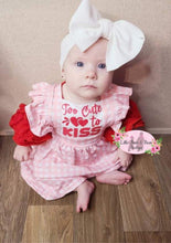 Load image into Gallery viewer, Too Cute To Kiss Gingham Dress Set