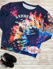 Load image into Gallery viewer, Sanderson&#39;s Witch Museum Black Flame Candle Ladies Top
