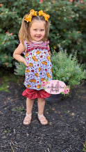 Load image into Gallery viewer, School Bus and Apples Ruffle Shorts Set