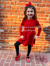 Load image into Gallery viewer, Choose red toddler sweater dress