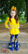 Load image into Gallery viewer, Navy and Yellow Floral Belle Set