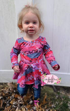 Load image into Gallery viewer, Heart Paint Peplum Top