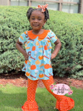 Load image into Gallery viewer, Fall Sweet Treats Peter Pan Collar Triple Ruffle Belle Set