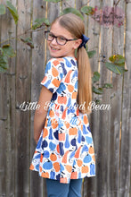 Load image into Gallery viewer, Blue Gourds Tunic with Ruffle Leggings