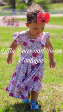 Load image into Gallery viewer, Dusty Pink Floral Twirl Dress