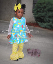 Load image into Gallery viewer, Singing in the Rain Ruffle Swing Top Set