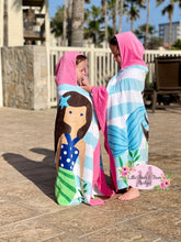 Load image into Gallery viewer, Dino Hooded Beach Towel