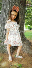 Load image into Gallery viewer, Peach Daisy Chiffon Dress