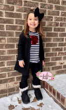 Load image into Gallery viewer, Black Ribbed Cardigan