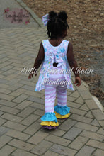 Load image into Gallery viewer, Rainbow Ruffle Swing Top Set