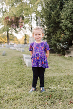 Load image into Gallery viewer, Purple Spooky Boo Bash Peplum Set