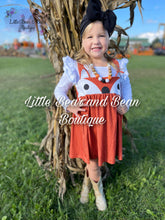 Load image into Gallery viewer, Fox Print Dress and Ruffle Shirt